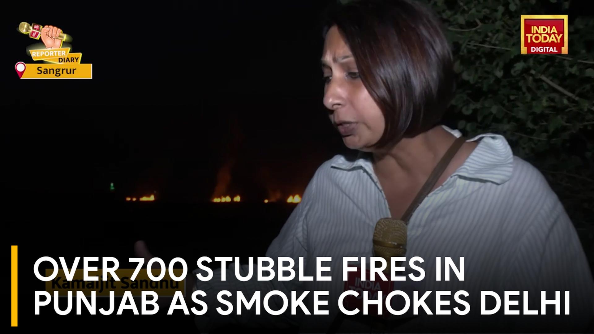 700 Stubble Burning Cases in Punjab: Farm Fires Continue in Sangrur, Air Pollution Reaches Delhi