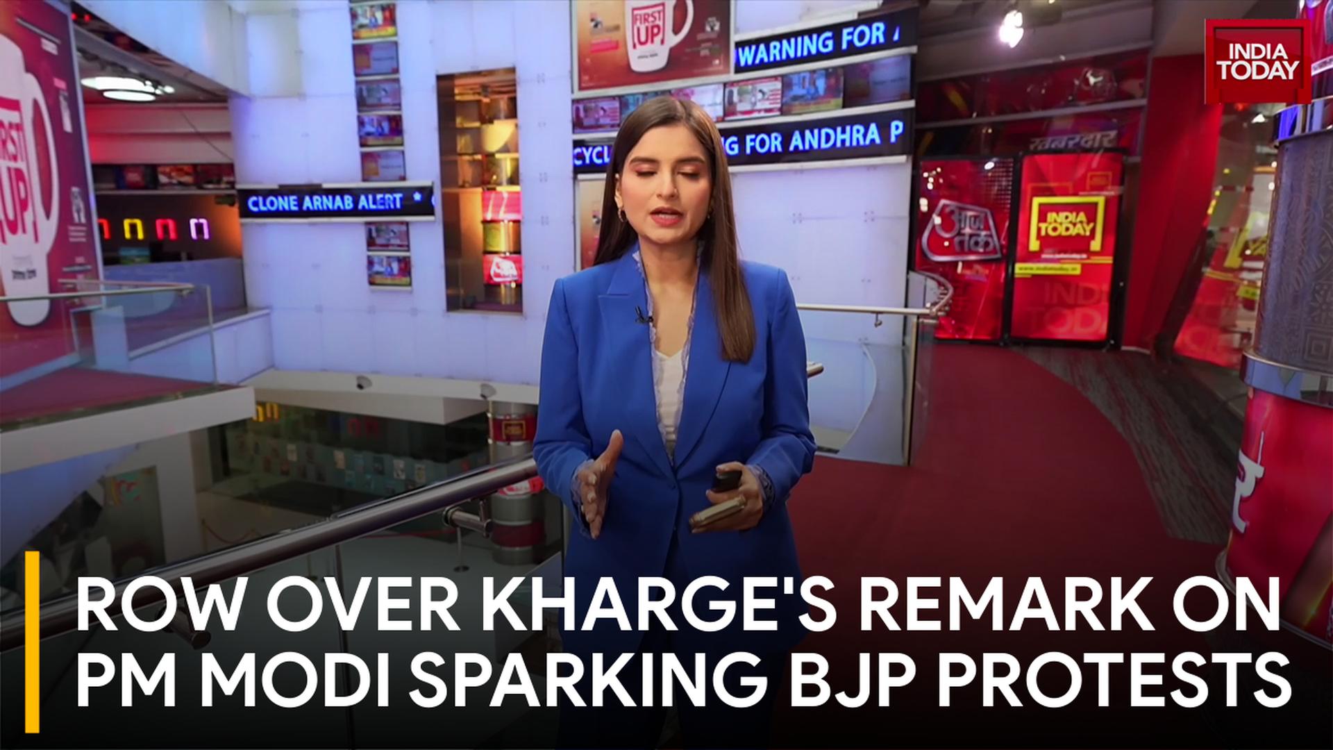 Row Over Kharge's Remark On PM Modi; BJP Protests Across India While Congress Hits Back