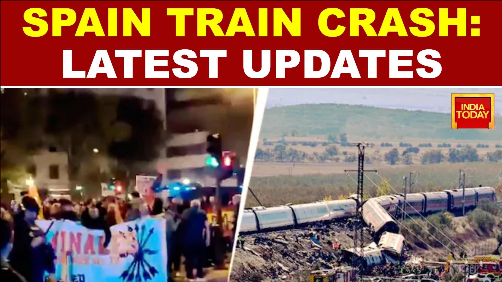 Spain Train Collision Kills 68; Rail Safety System Failure Alleged As Protests Demand This
