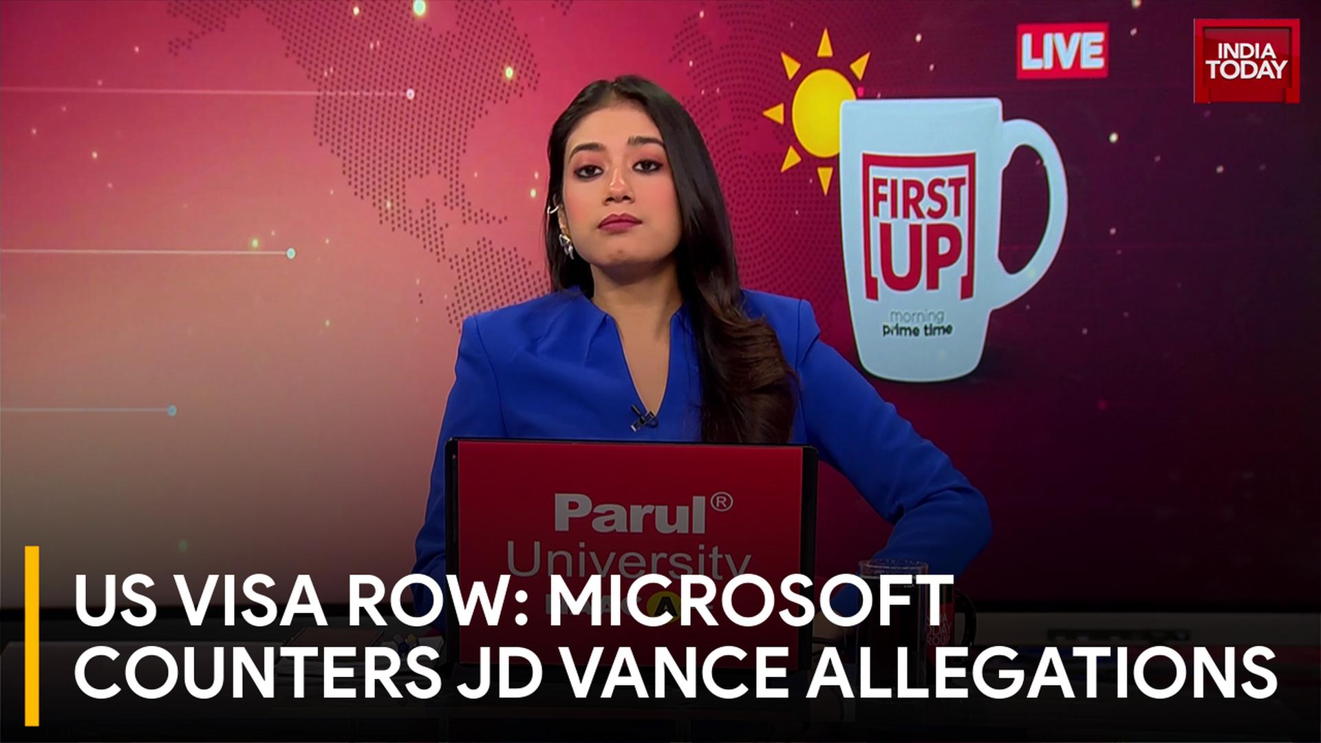 US Visa Row: Microsoft Rebuts JD Vance Claims on H-1B, Green Card Approvals
