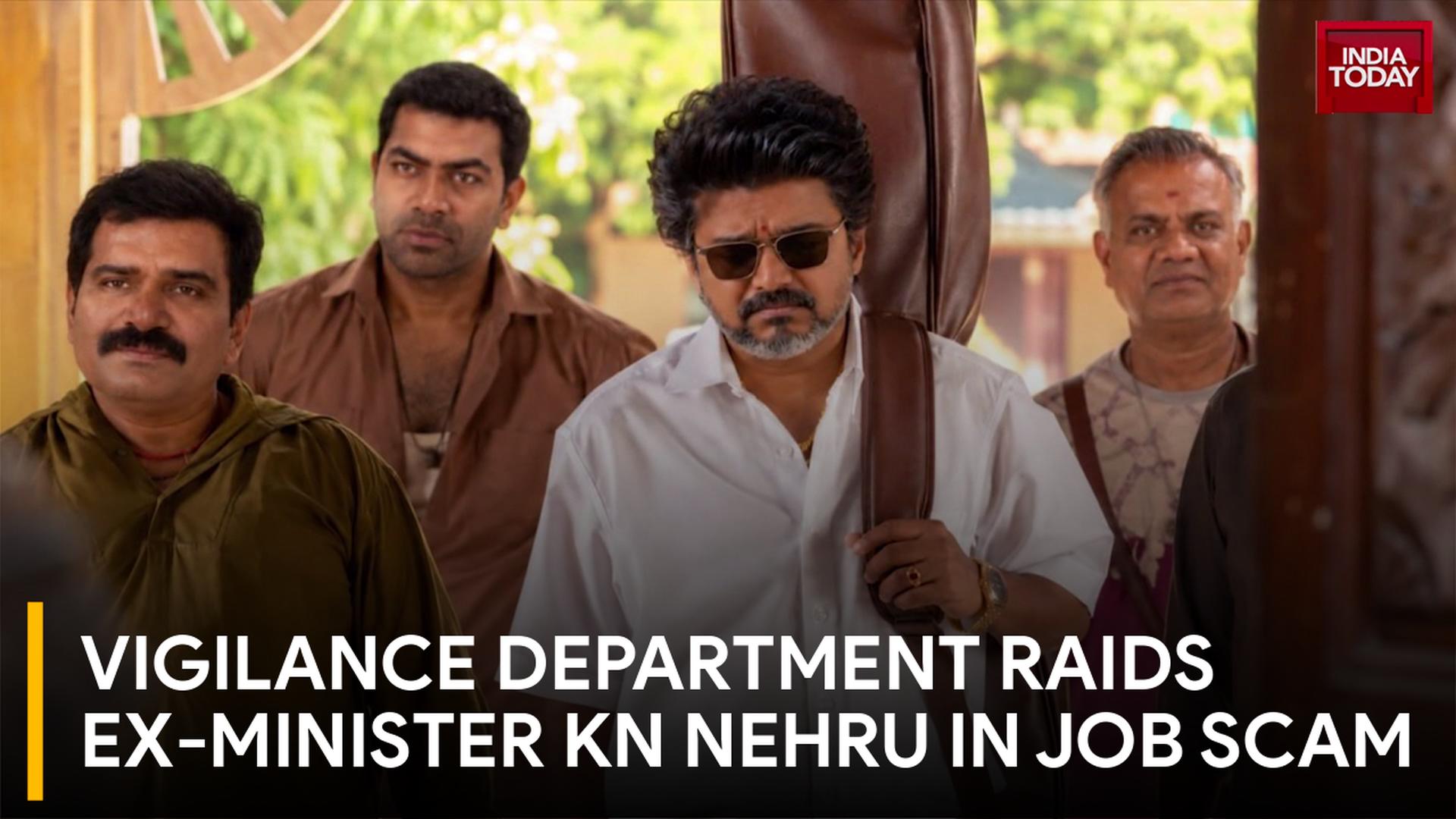 Vigilance Raids Ex-DMK Minister KN Nehru in Cash-for-Jobs Scam