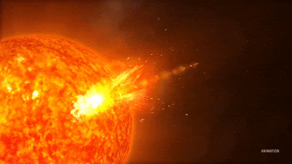 Solar explosion CME January