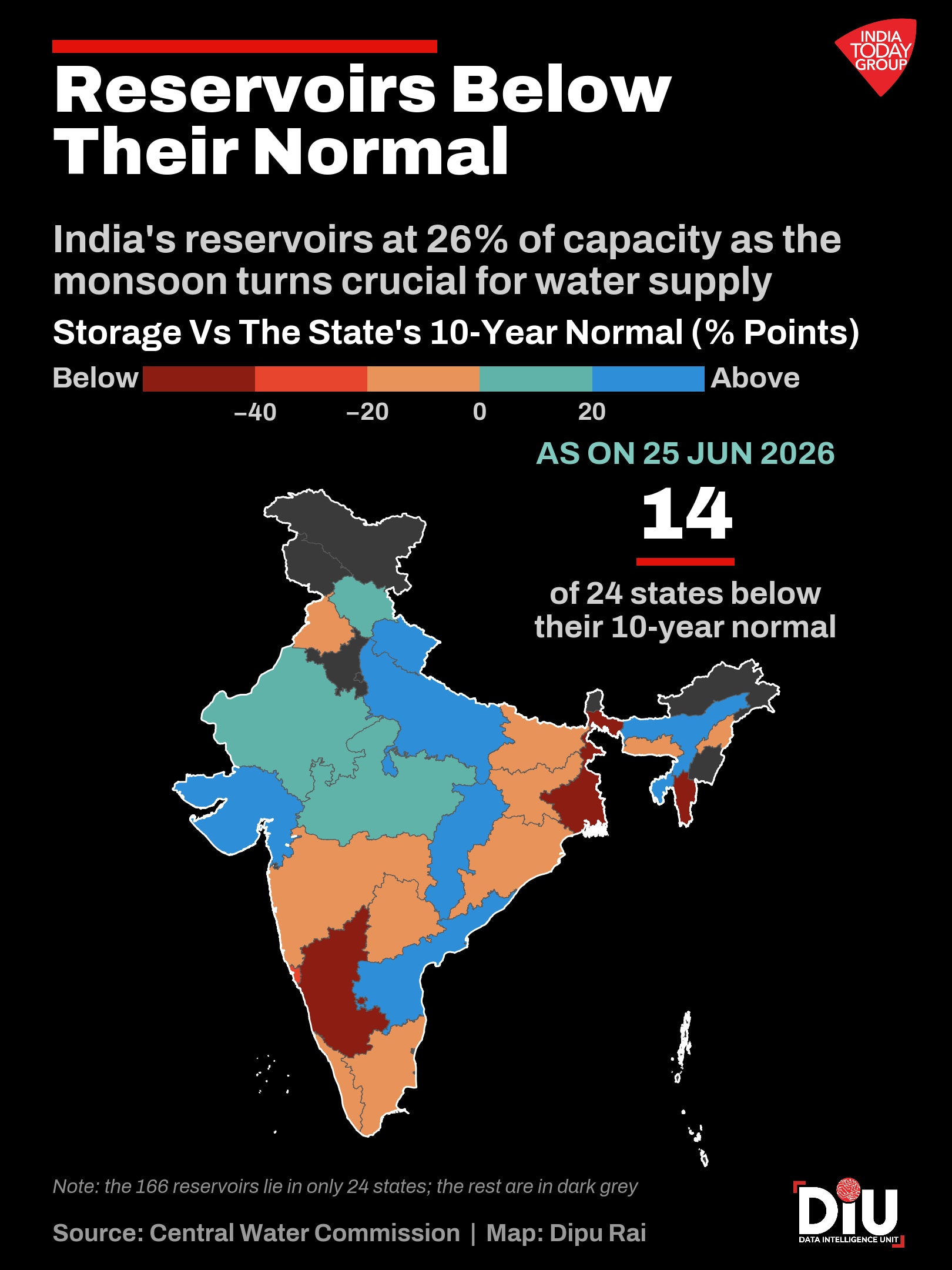 A weak monsoon may meet India's deeper, structural water crisis
