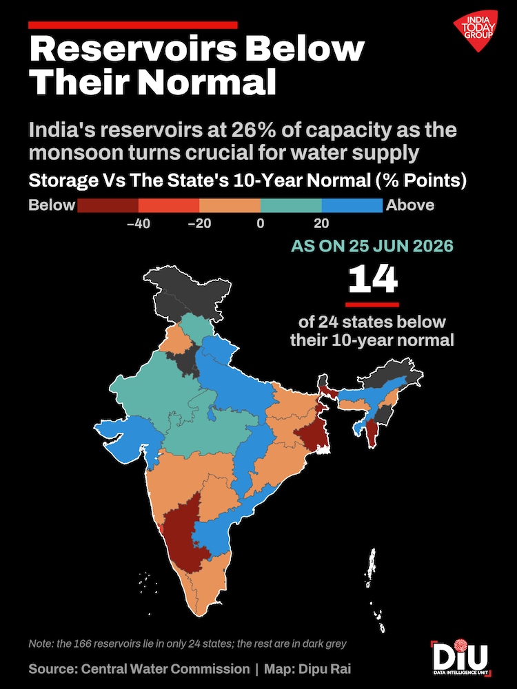 A weak monsoon may meet India's deeper, structural water crisis