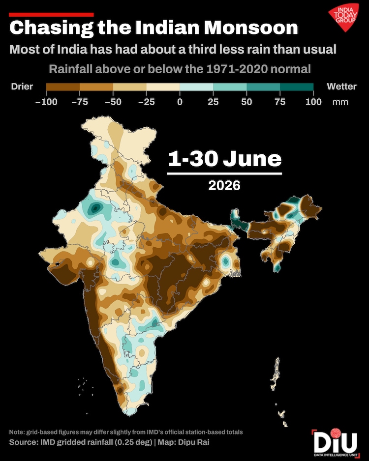 A weak monsoon may meet India's deeper, structural water crisis