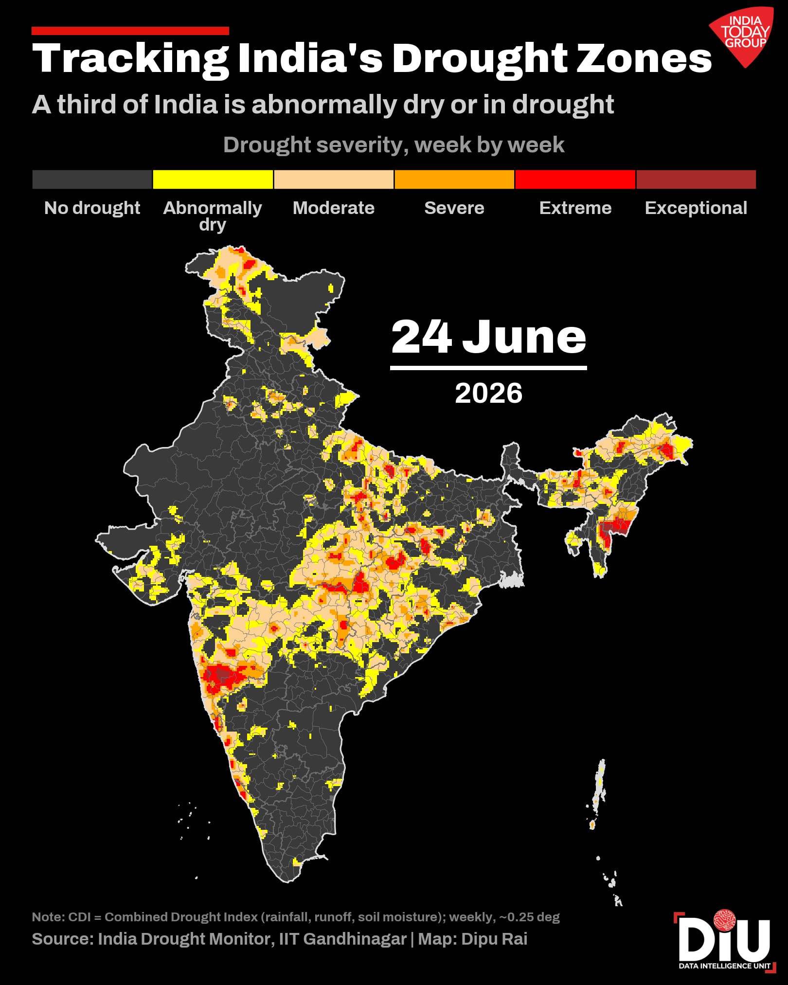 A weak monsoon may meet India's deeper, structural water crisis