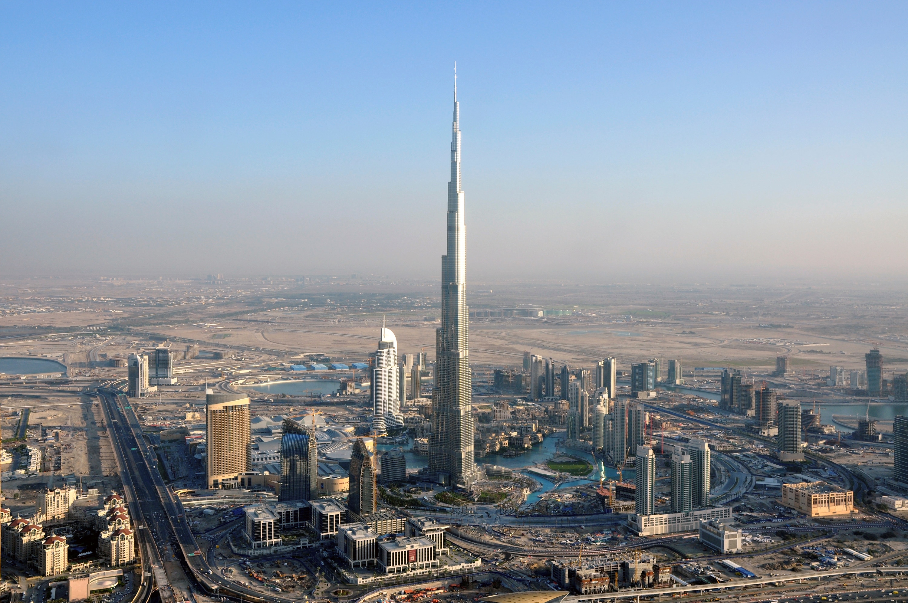 An aerial view of Burj Dubai is seen in Dubai. (Photo: Reuters)