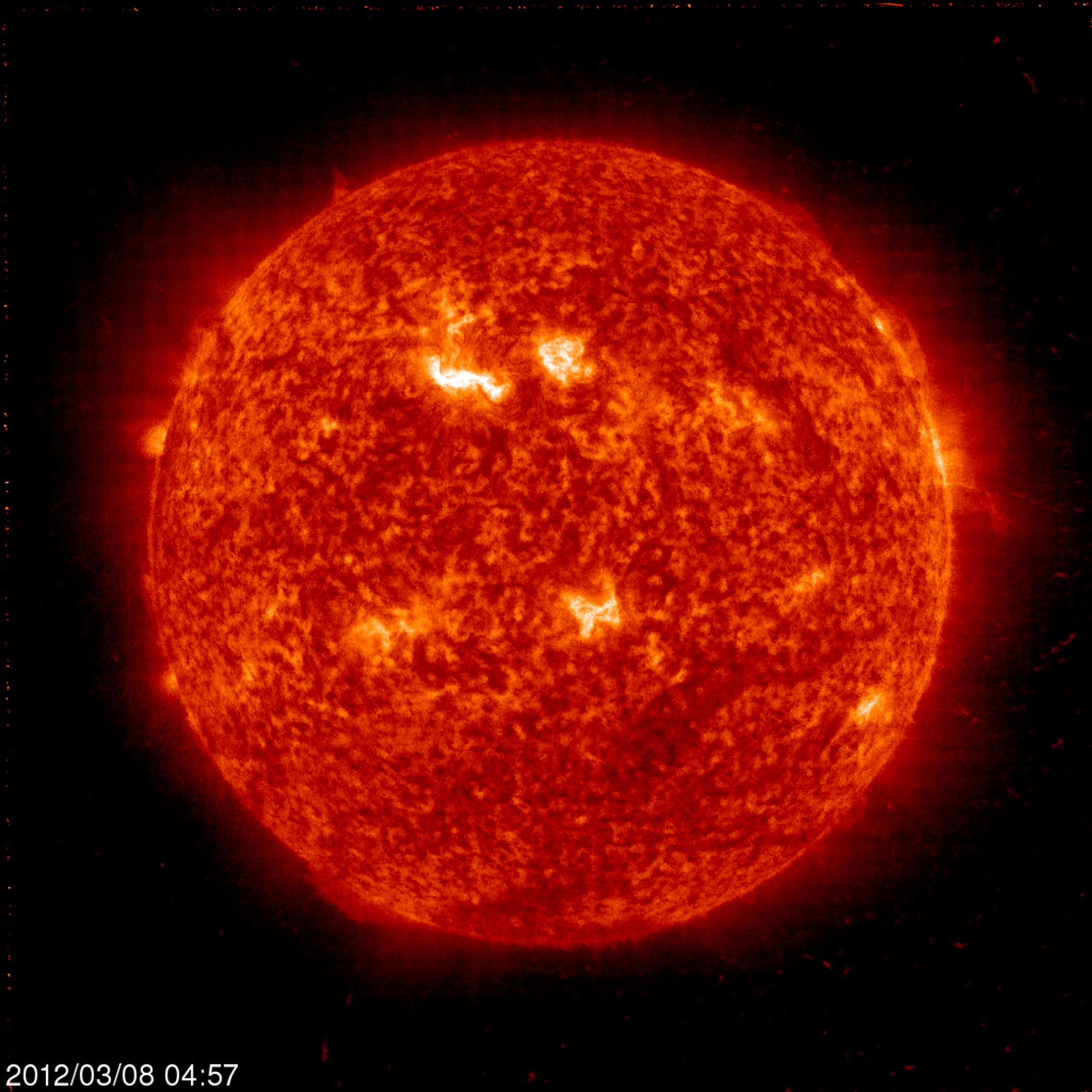 Nasa handout image shows the Sun before a major solar storm. (Photo: Nasa)