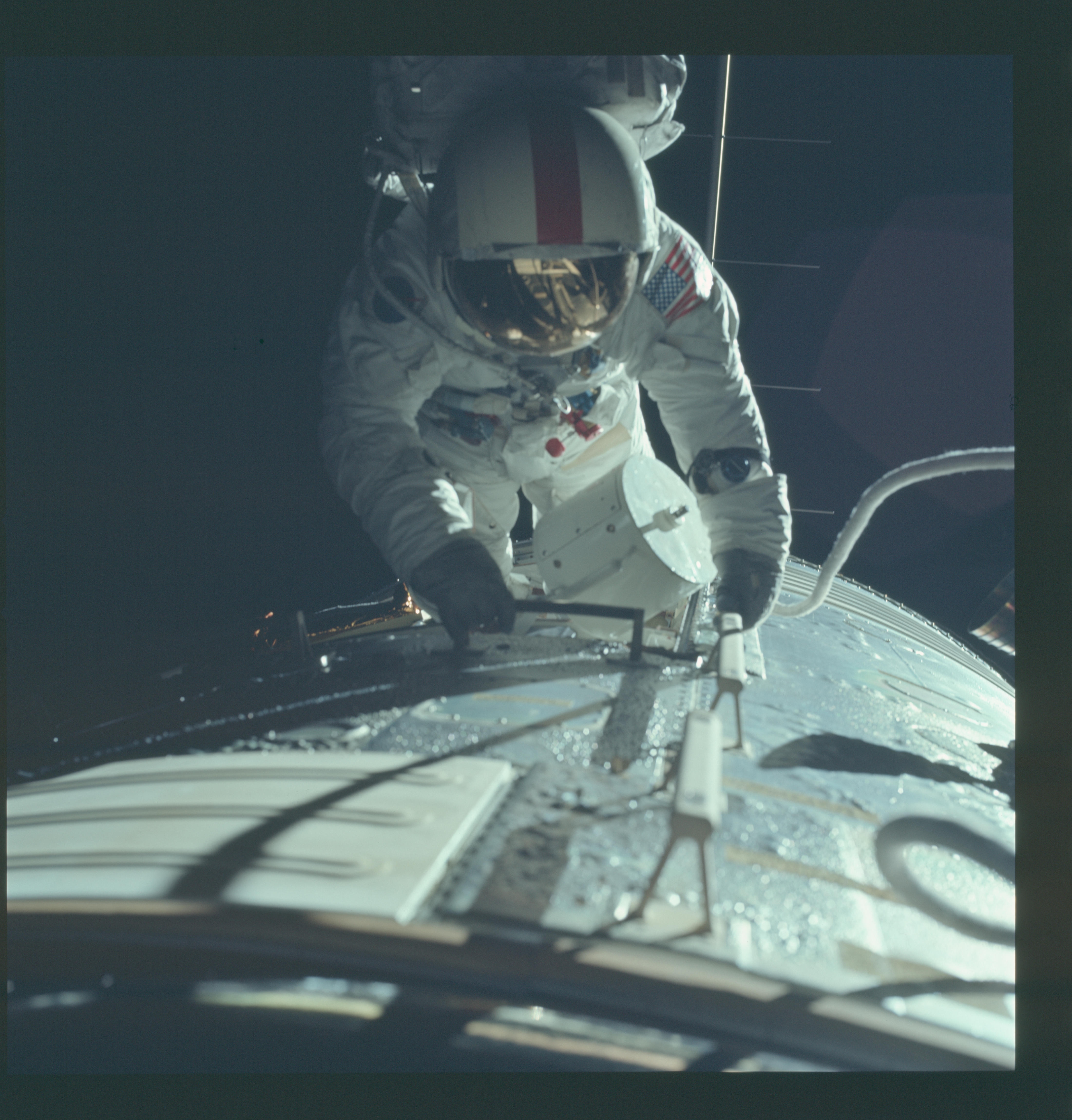 Astronaut Ronald Evans is pictured performing extravehicular activity during the Apollo 17 mission. (Photo: Reuters)