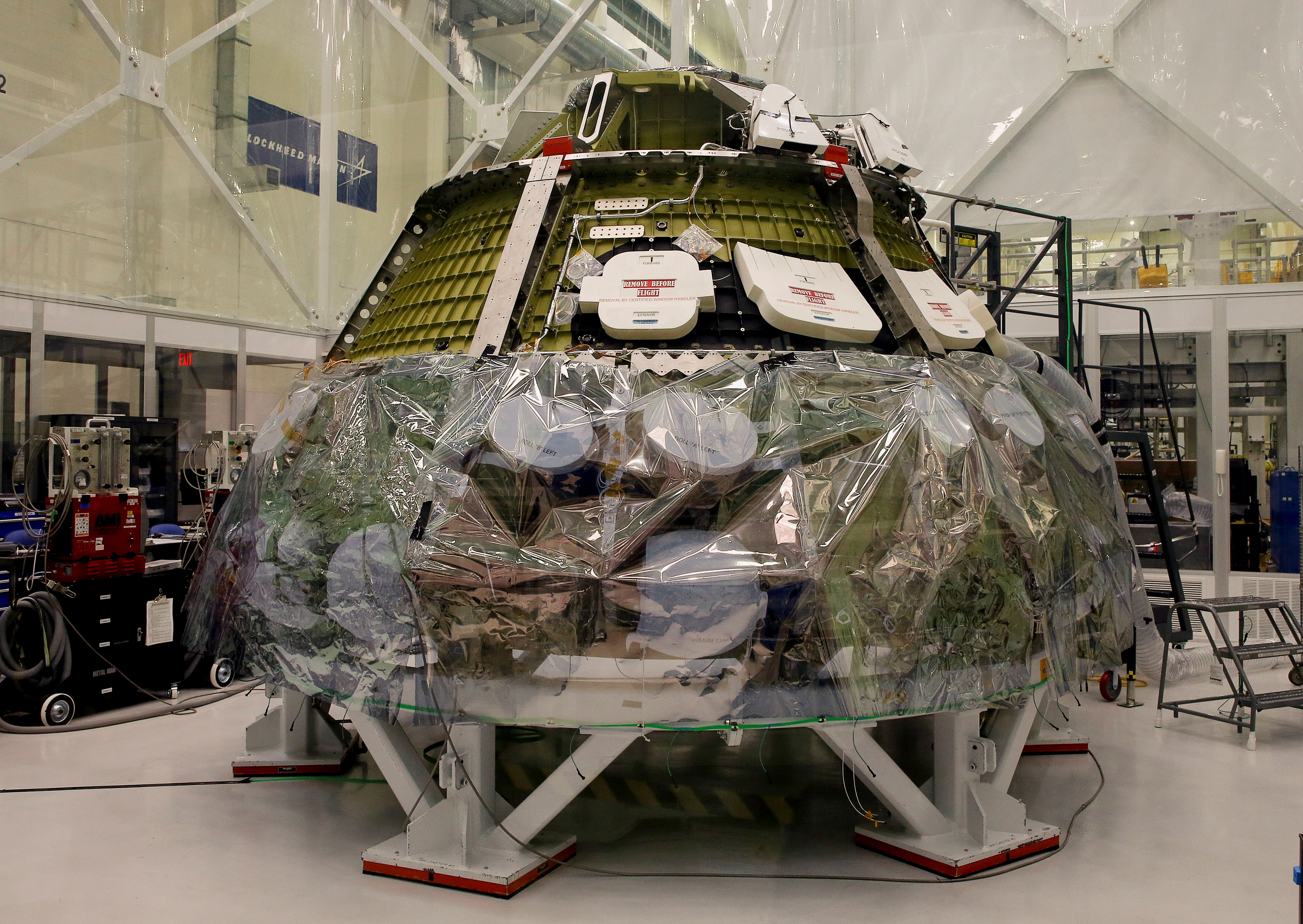 The Nasa Artemis program moon rocket's Orion crew capsule. (Photo: Reuters)