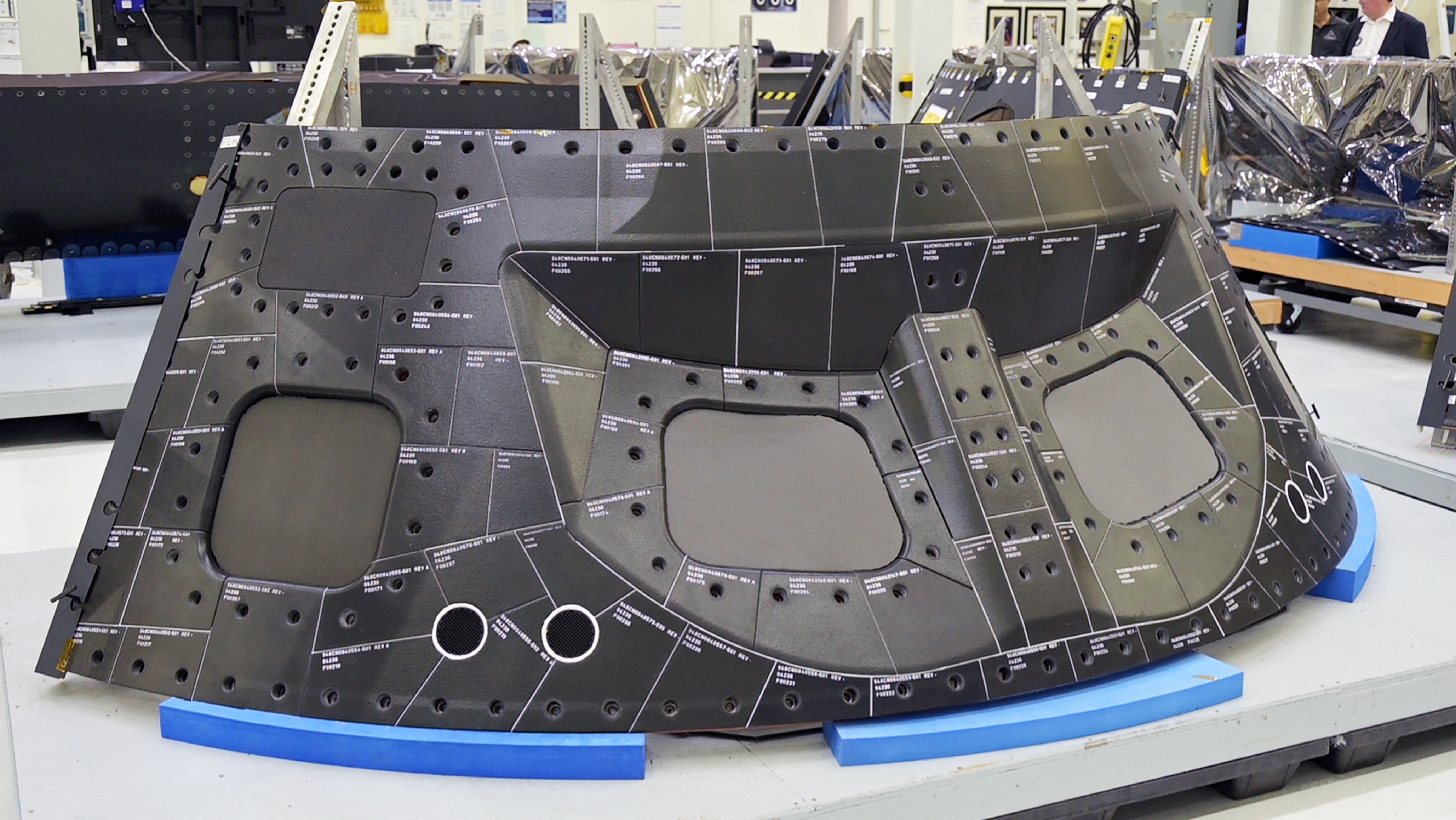 Heat shield components for Nasa's Orion crew capsule. (Photo: Reuters)