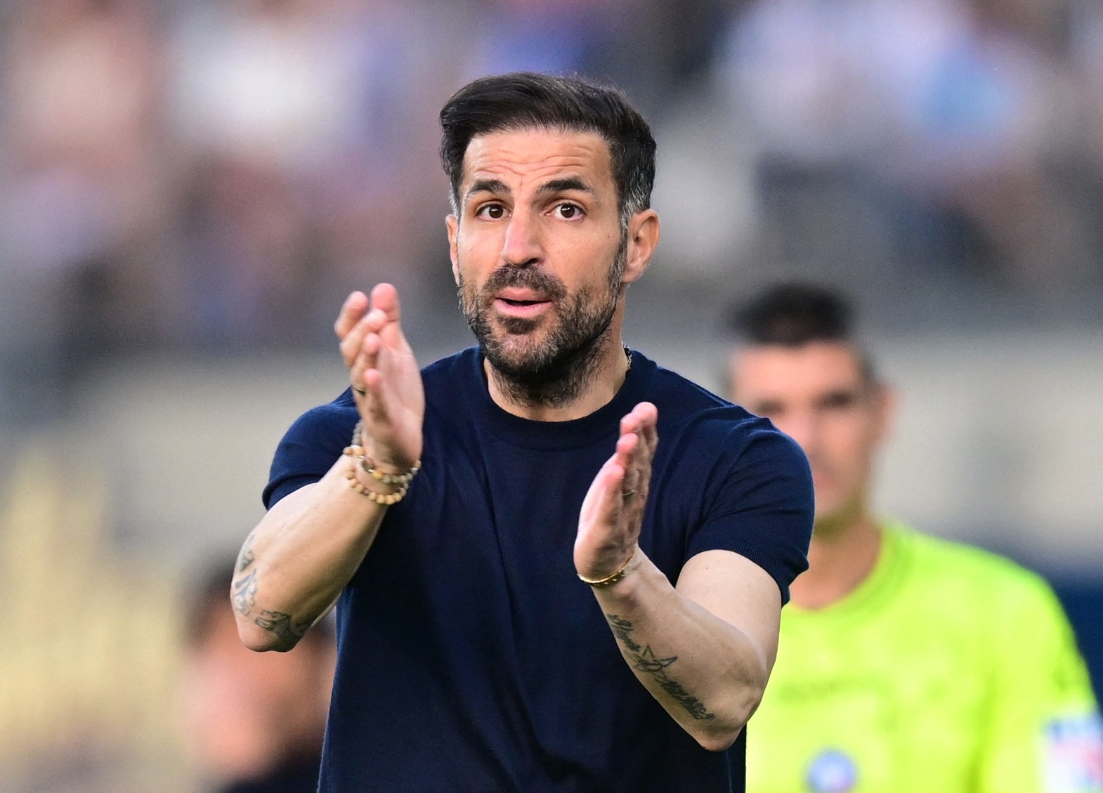 Cesc Fabregas previously played for Chelsea and is rumoured to be in the race for the head coach role. (Image: Reuters)