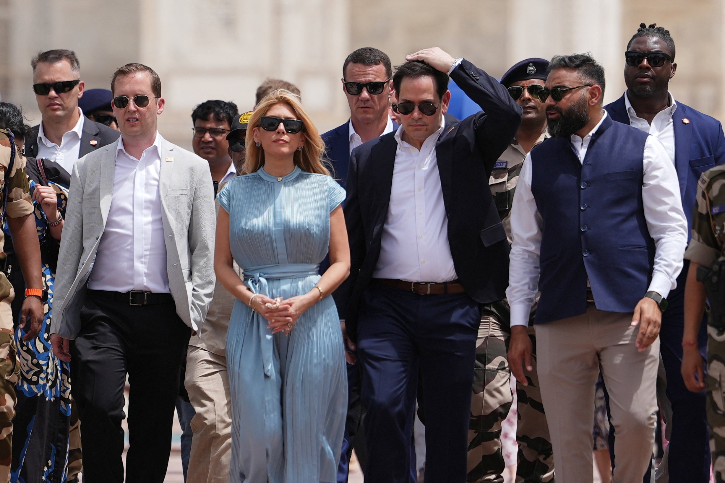 Marco Rubio in Taj Mahal