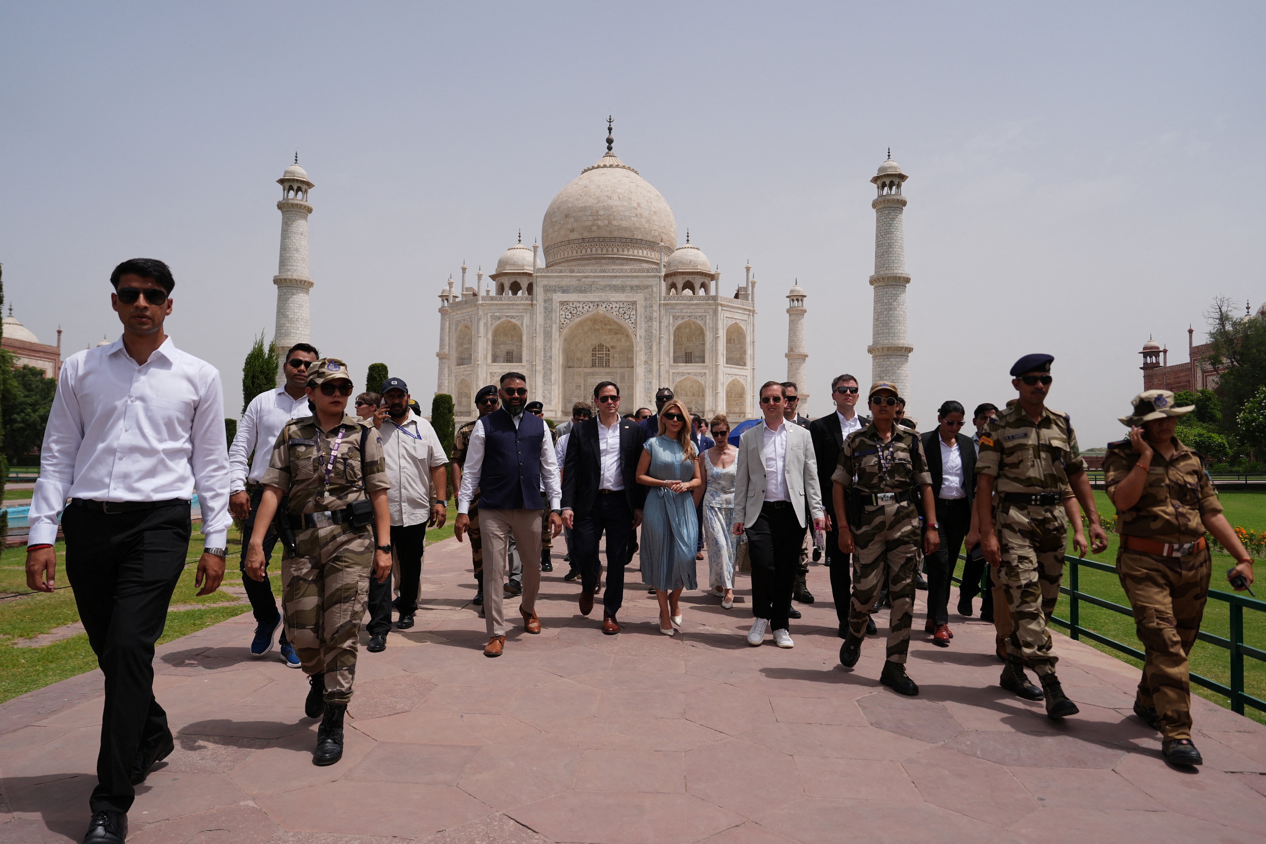 Marco Rubio in Taj Mahal
