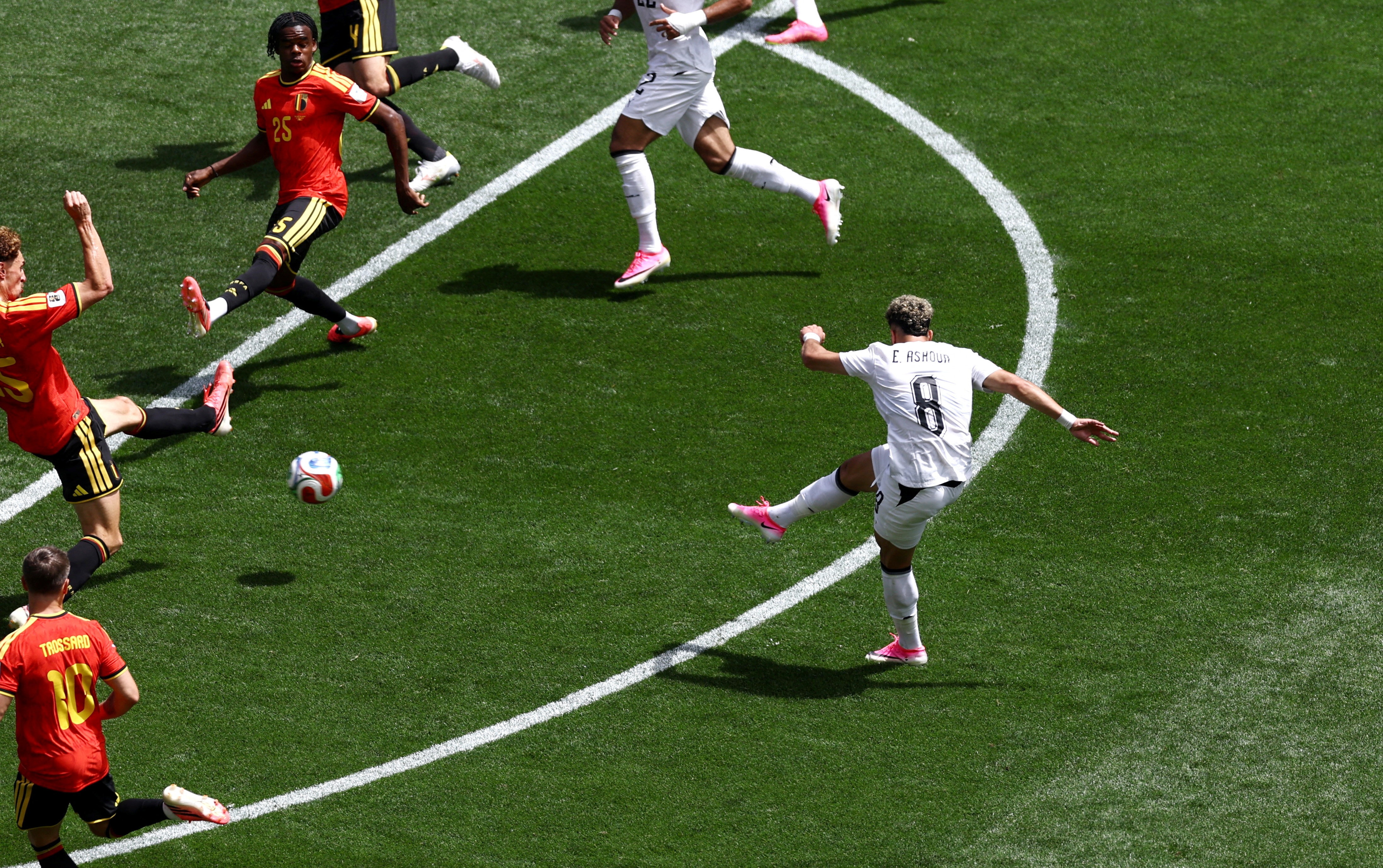 Emam Ashour struck from outside the box to give Egypt an early lead. (Image: Reuters)