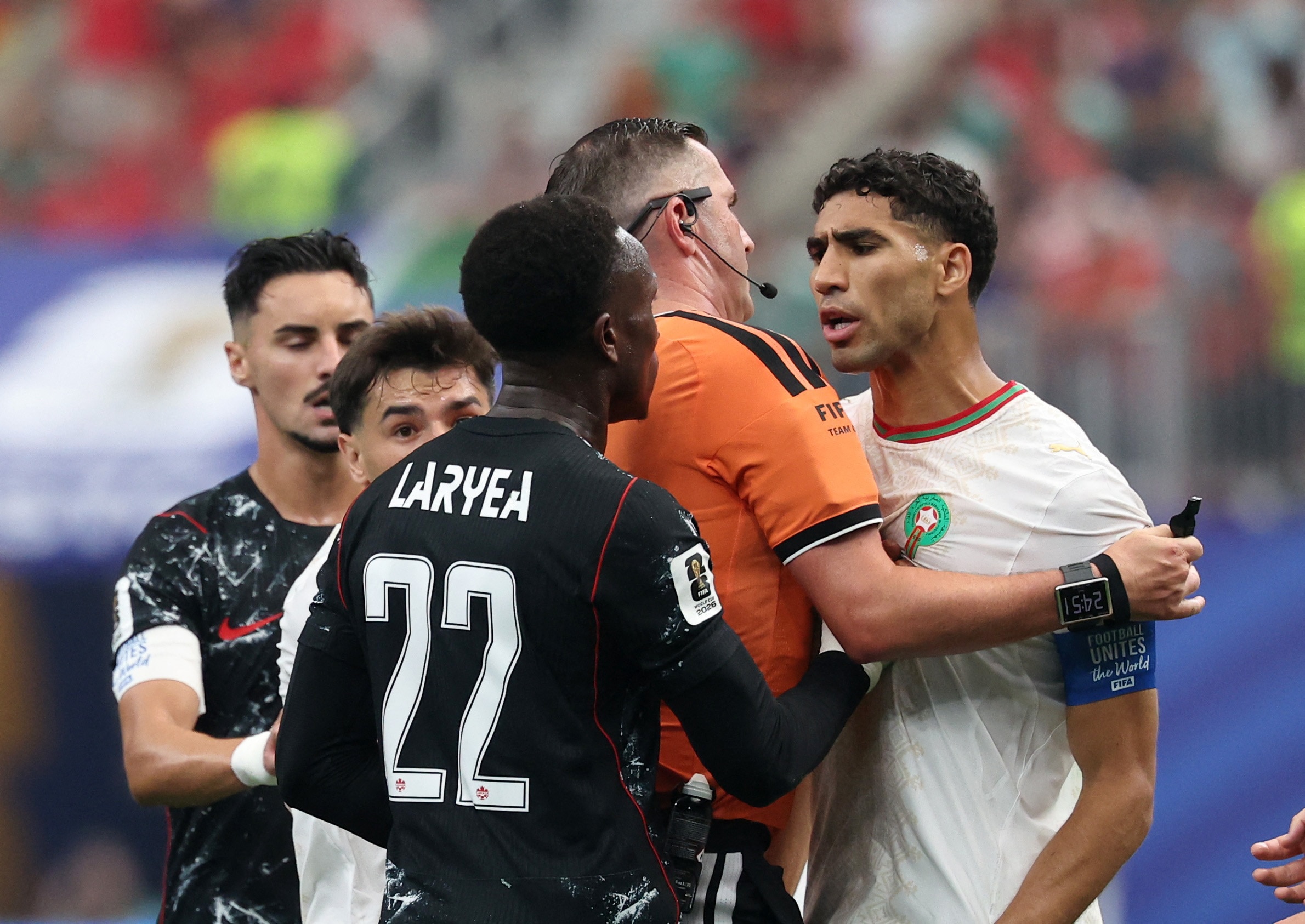 Morocco looked far from their best in the first half. (Image: Reuters)