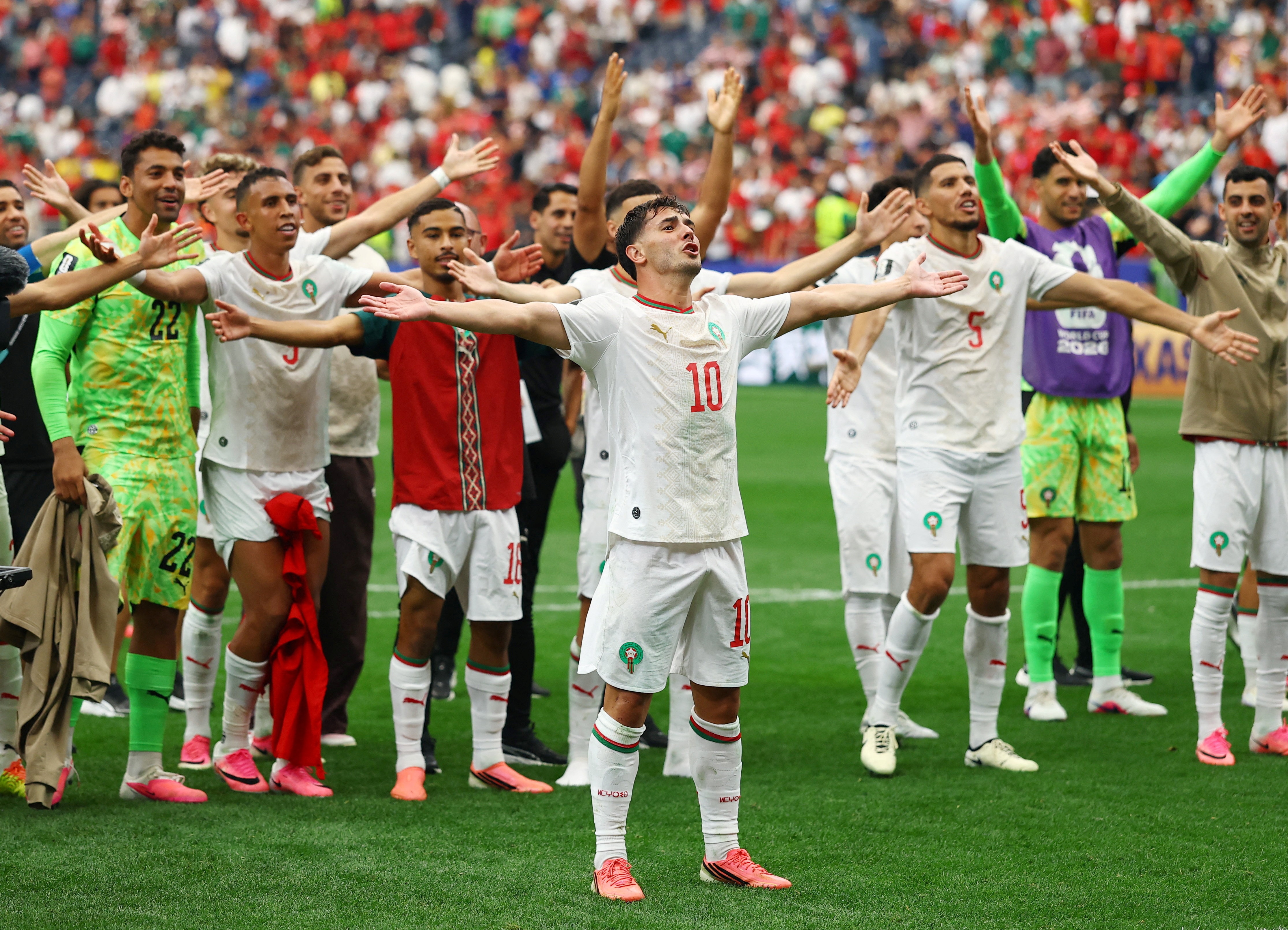 Morocco will face either France of Paraguay in the quarterfinals. .[ (Image: Reuters)