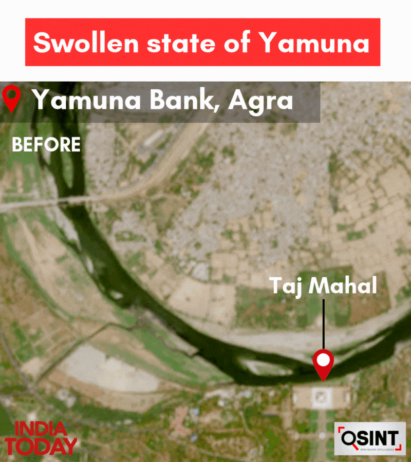Yamuna water level. 