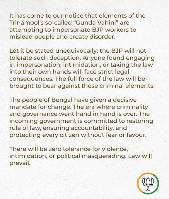 BJP tweet