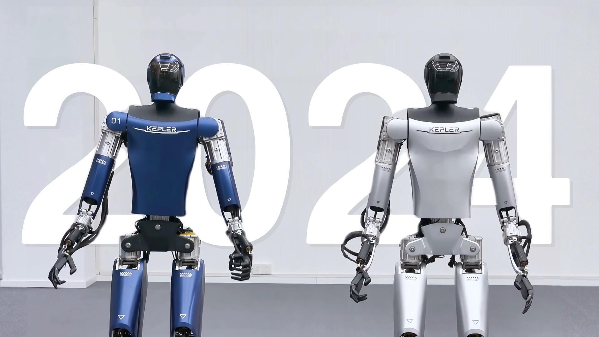 An image of two Kepler humanoid robots. (Photo: X/@XRoboHub)