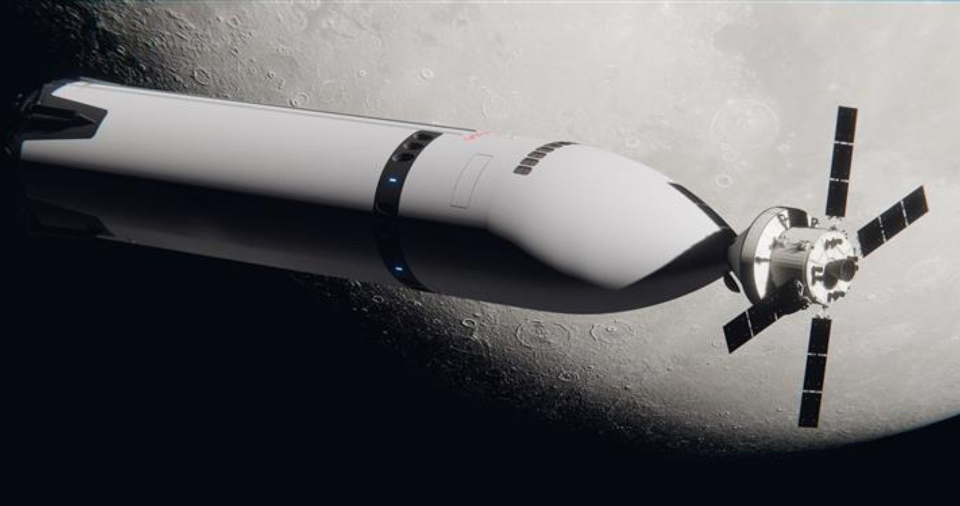 Rendering of Nasaâs Orion spacecraft docked with SpaceXâs lander. (Photo: SpaceX)