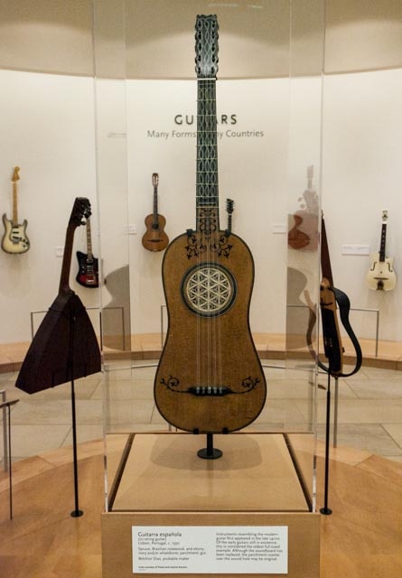 16th centuary guitar with mother-of-pearl inlays
