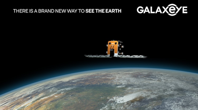 A rendering of Drishti in space performing observations of Earth. (X/@ispaceflight_in)