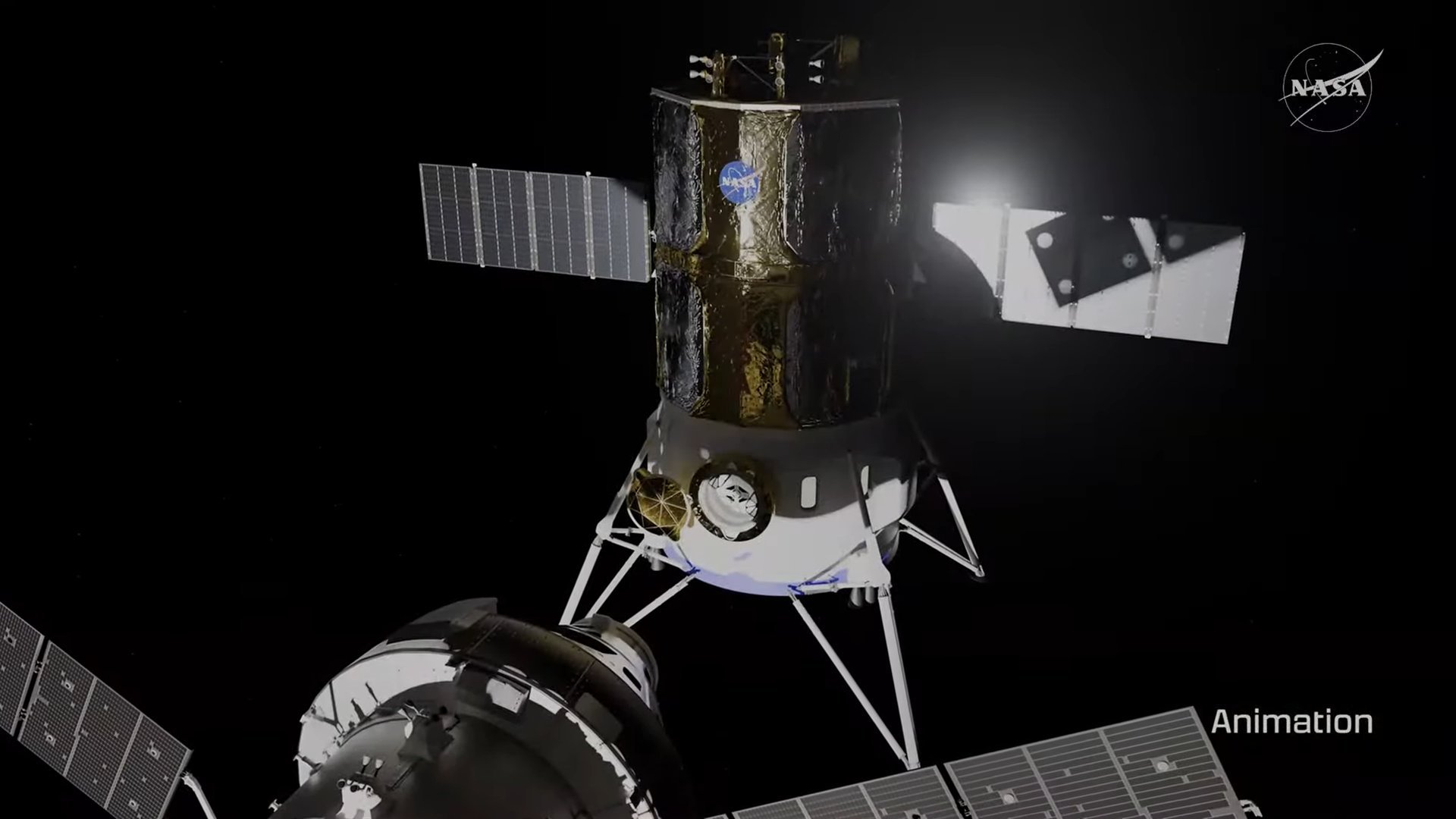 A concept art of the Blue Origin Moon Lander. (Photo: Screengrab)