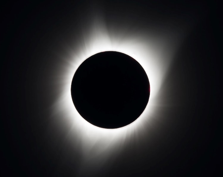 A total solar eclipse captured from Greenland. (Photo: Nasa)