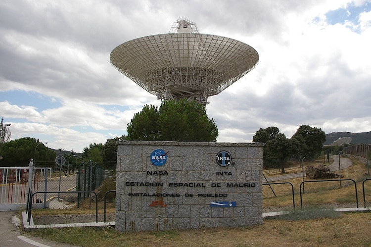 The entrance of Nasa's Madrid is seen. (Photo: X)