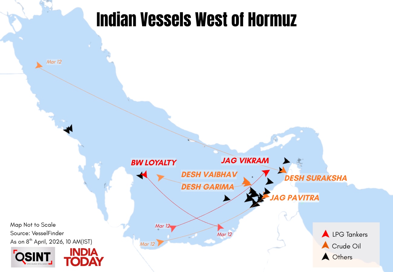 Indian vessels in Hormuz
