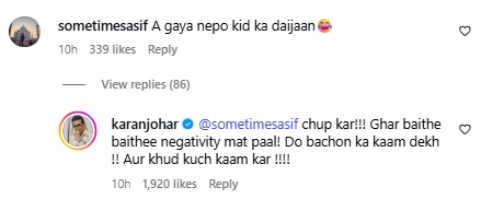 Karan Johar Slam Troll