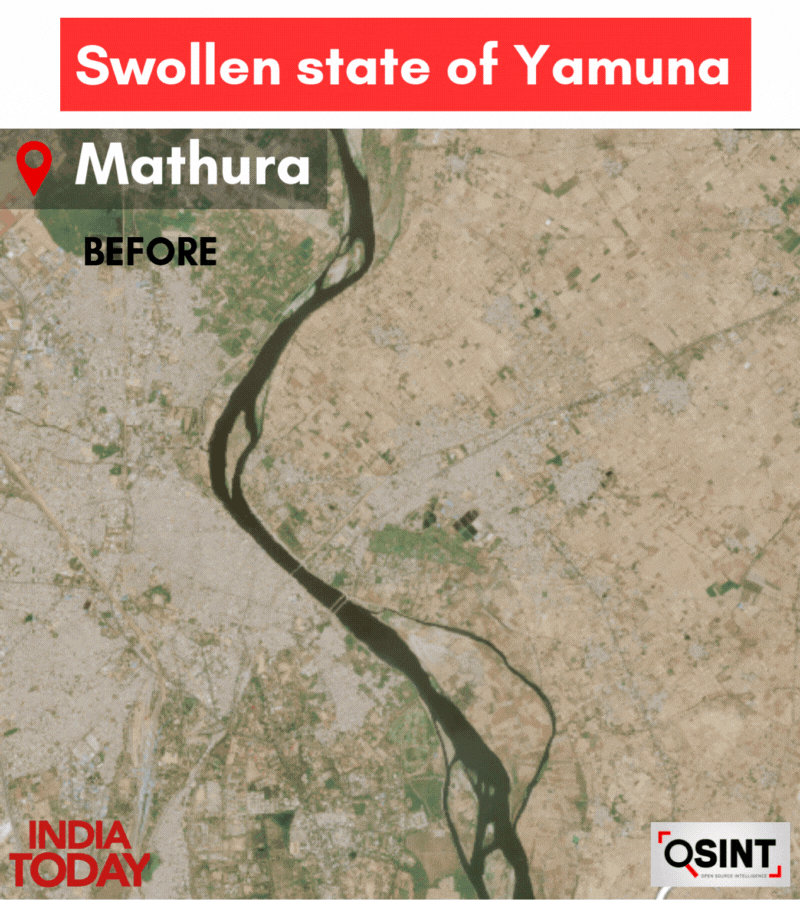 Yamuna water level. 
