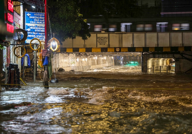 Waterlogging is seen after heavy rains. (Photo: PTI)
