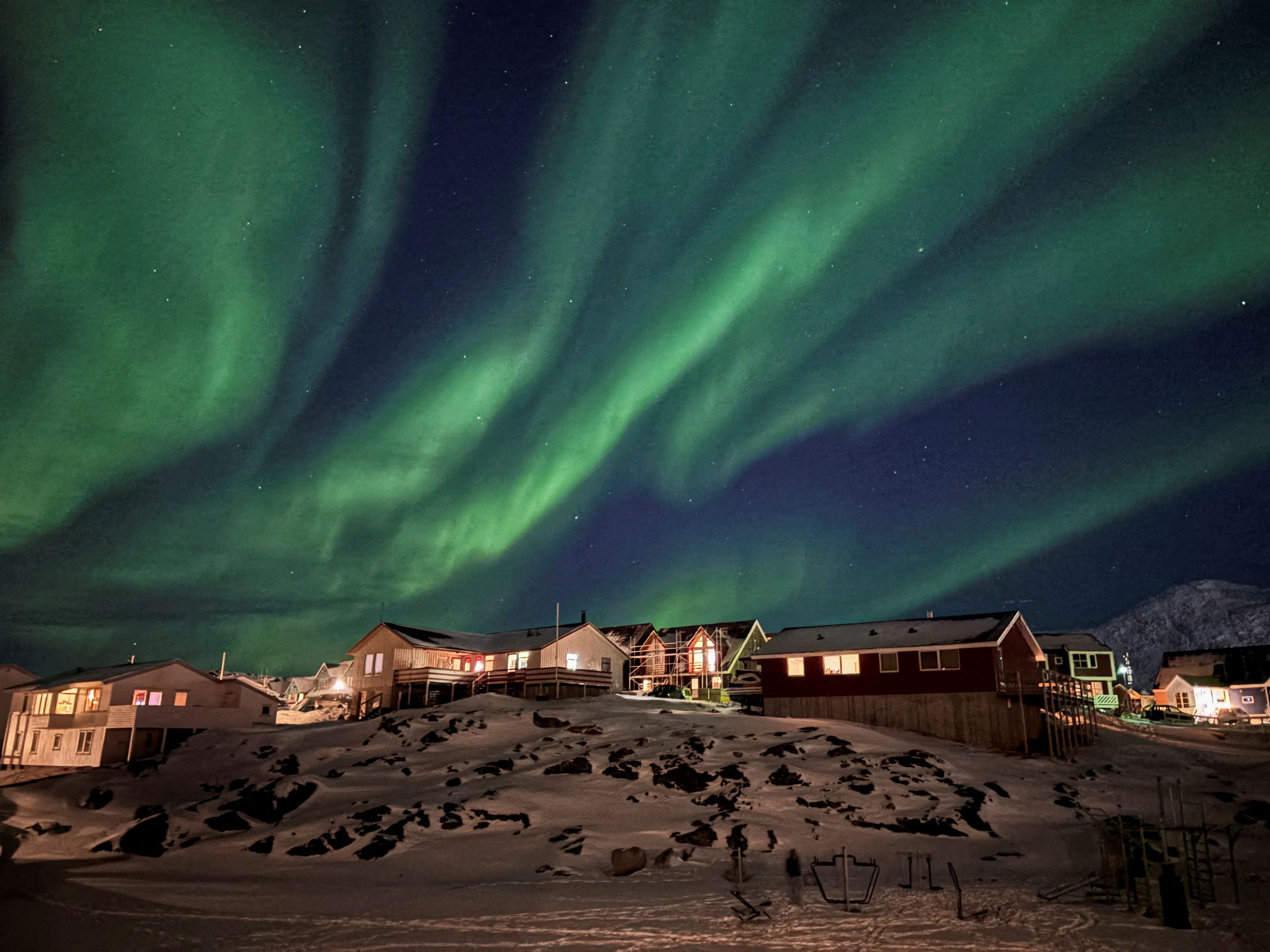 The Aurora Borealis, also known as the Northern Lights, illuminates the sky over Greenland. (Photo: Reuters)