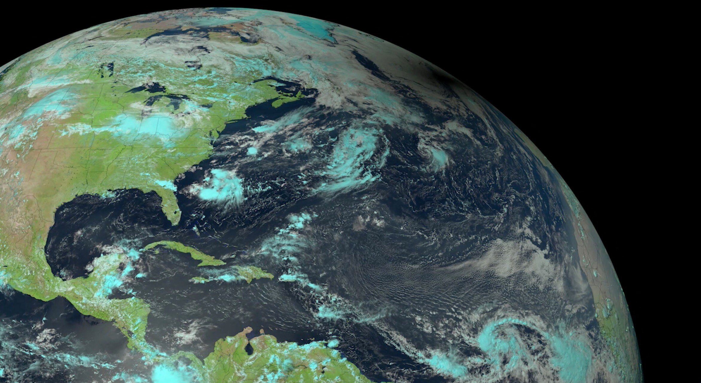 A shadow falls on the Earth's surface during a solar eclipse, as captured by an imaging satellite. (Photo: Reuters)