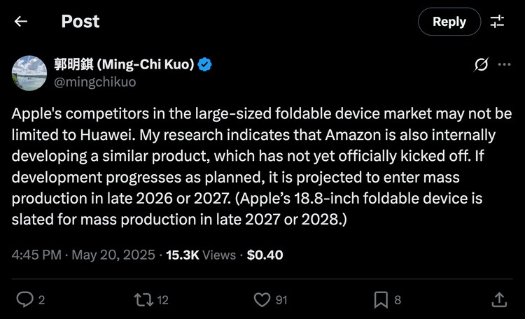 Apple foldable