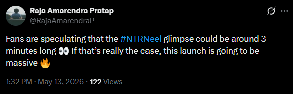 X post about the teaser