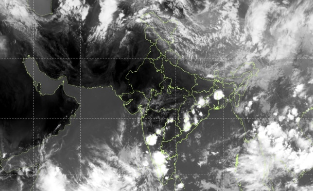 A satellite image of India captured on May 18, 2026. (Photo: IMD)