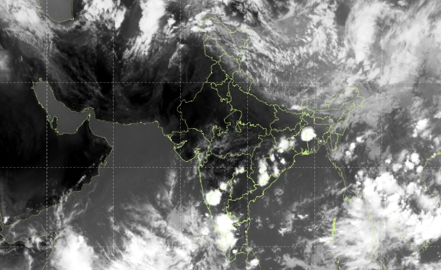 A satellite image of India captured on May 18, 2026. (Photo: IMD)