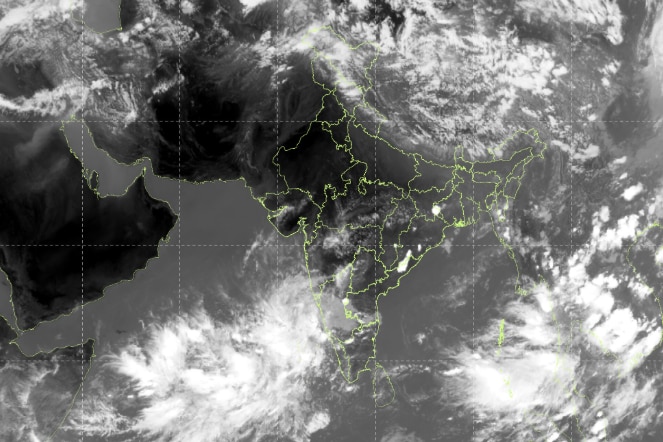A weather map showing India and a monsoon system approaching from southwest. (Photo: IMD)
