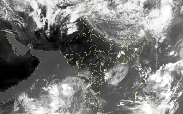 A satellite maps shows clear skies in North India, signalling heatwave conditions. (Photo: IMD)