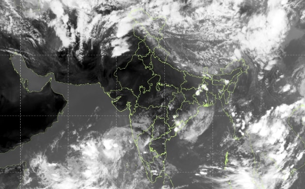 A satellite maps shows clear skies in North India, signalling heatwave conditions. (Photo: IMD)