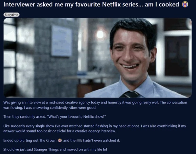 Candidate thought interview was smooth, until interviewer asked him this one question