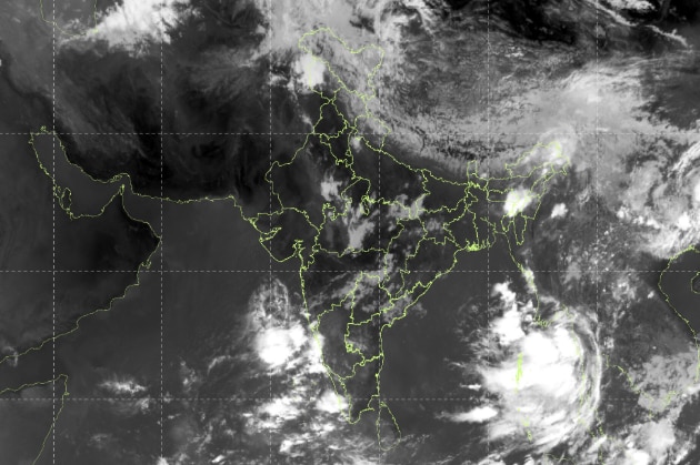 A satellite image showing the monsoon system over Kerala. (Photo: IMD)