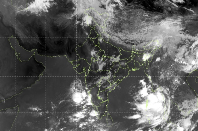 A satellite image showing the monsoon system over Kerala. (Photo: IMD)