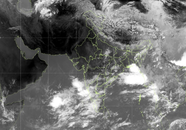 A satellite image shows the monsoon system progressing northwards. (Photo: IMD)