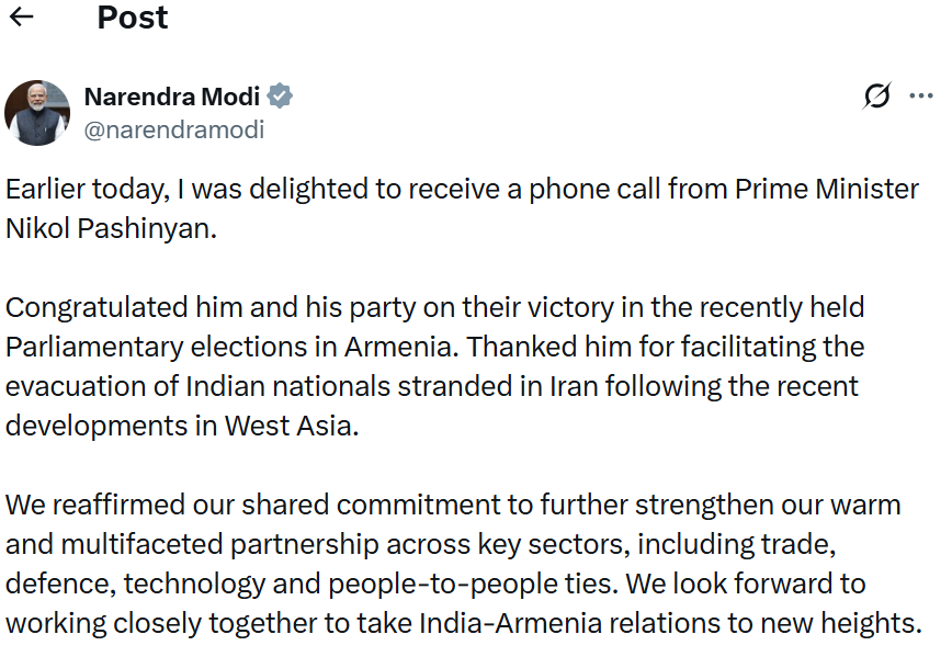 PM Modi tweet
