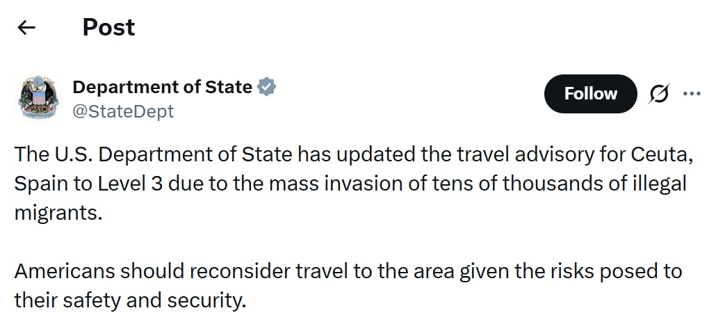 US tweet