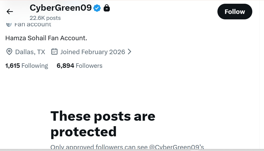 Pakistani account